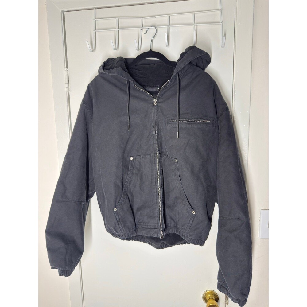 Vintage IL CORSO charcoal washed  hooded jacket size M